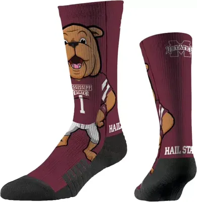 Strideline Mississippi State Bulldogs Mascot Crew Socks