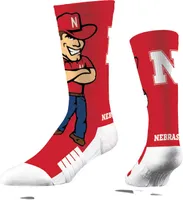 Strideline Nebraska Cornhuskers Mascot Crew Socks