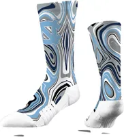 Strideline North Carolina Tar Heels Oil Slick Crew Socks