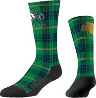 Strideline Notre Dame Fighting Irish Plaid Crew Socks