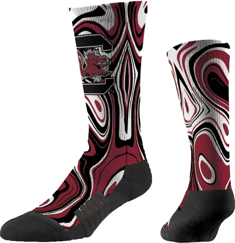 Strideline South Carolina Gamecocks Oil Slick Crew Socks