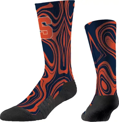 Strideline Syracuse Orange Oil Slick Crew Socks