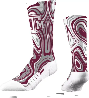 Strideline Texas A&M Aggies Oil Slick Crew Socks