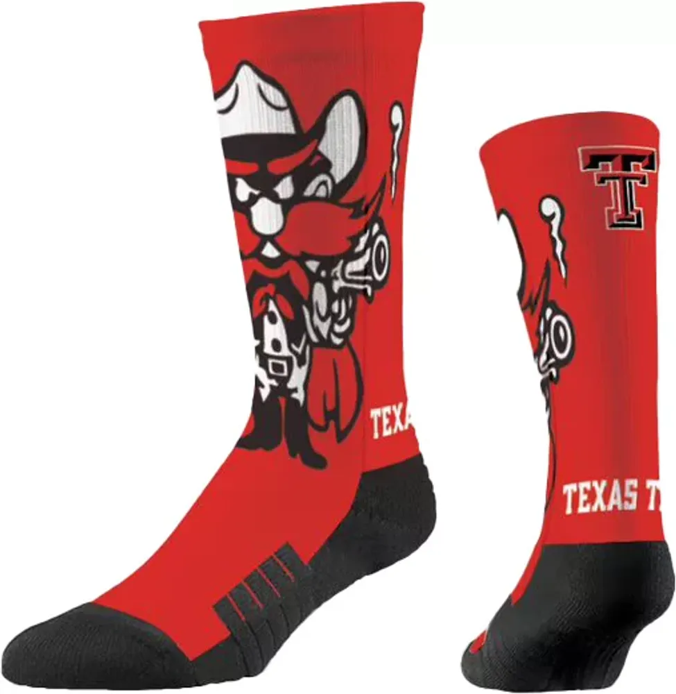 Strideline Texas Tech Red Raiders Mascot Crew Socks