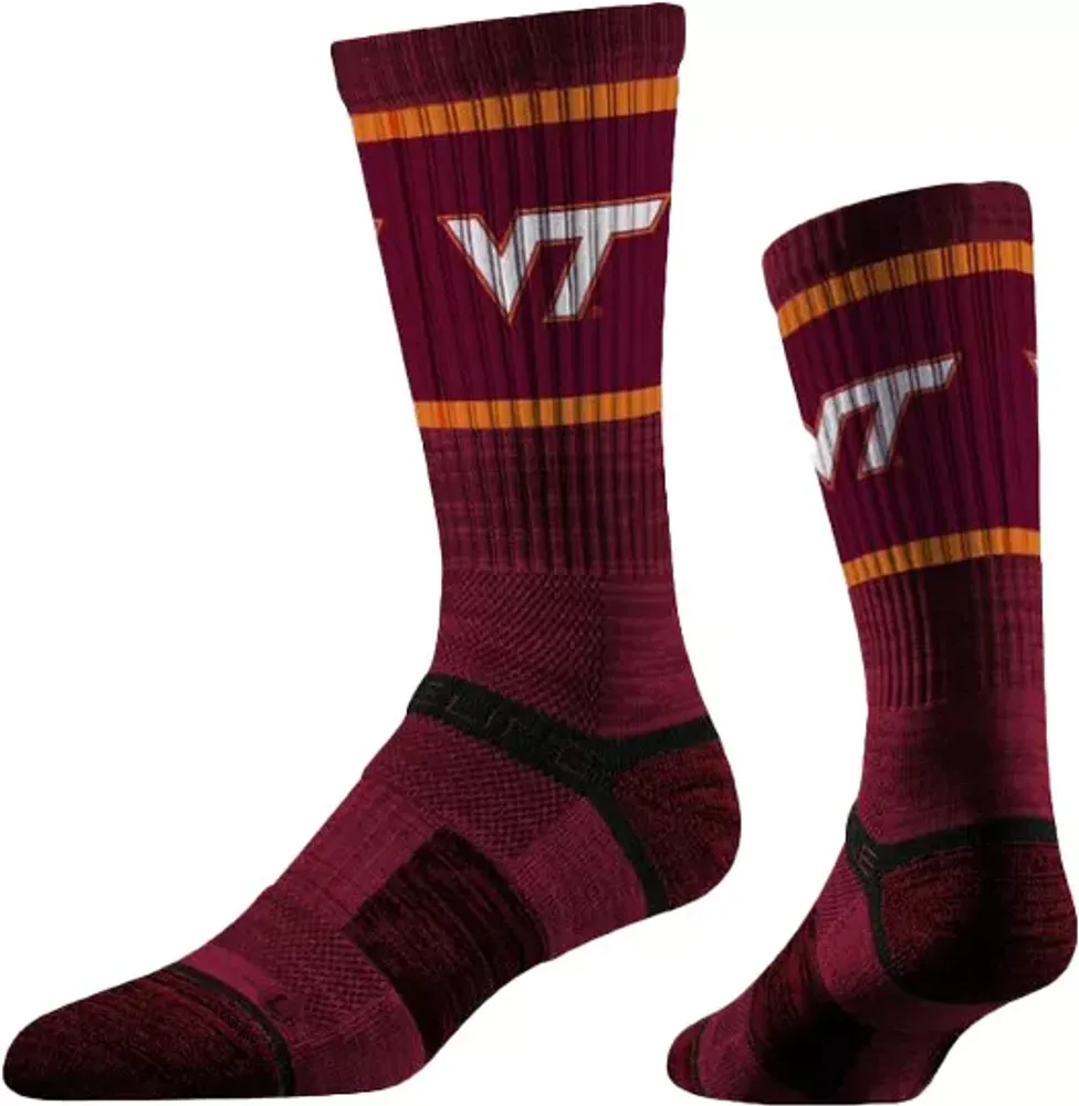 Strideline Virginia Tech Hokies Logo Crew Socks