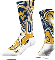 Strideline West Virginia Mountaineers Oil Slick Crew Socks