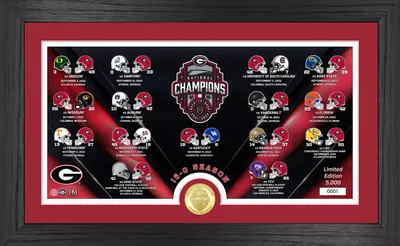 Highland Mint 2022 College Football National Champions Georgia Bulldogs Season Recap Bronze Coin Photo Mint