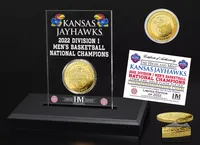 Highland Mint Kansas Jayhawks 2022 Men's Basketball National Champions Acrylic Gold Coin