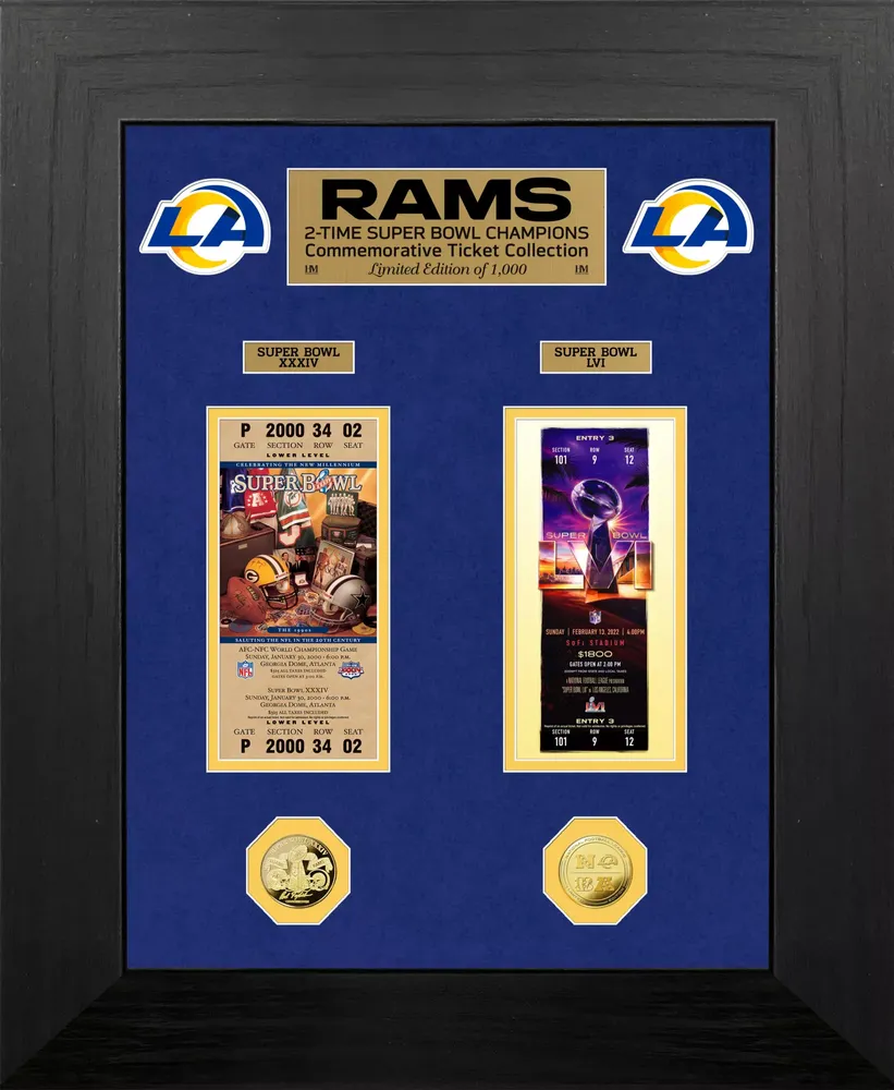 Highland Mint 2021 Super Bowl LVI Champions Los Angeles Rams Deluxe Ticket and Game Coin Collection