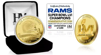 Highland Mint 2021 Super Bowl LVI Champions Los Angeles Rams Gold Mint Coin