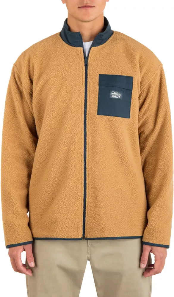 Hurley Men's Boulder Reversible Burrrito Zip Jacket