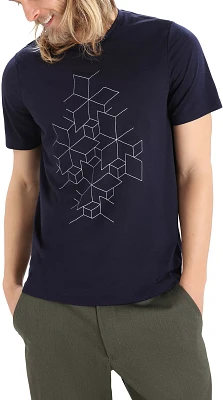 Icebreaker Men's Tech Lite II Short Sleeve Snowflake T-Shirt