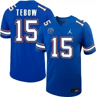 Jordan Men's Florida Gators Tim Tebow #15 Blue ‘Ring Of Honor' Replica Football Jersey