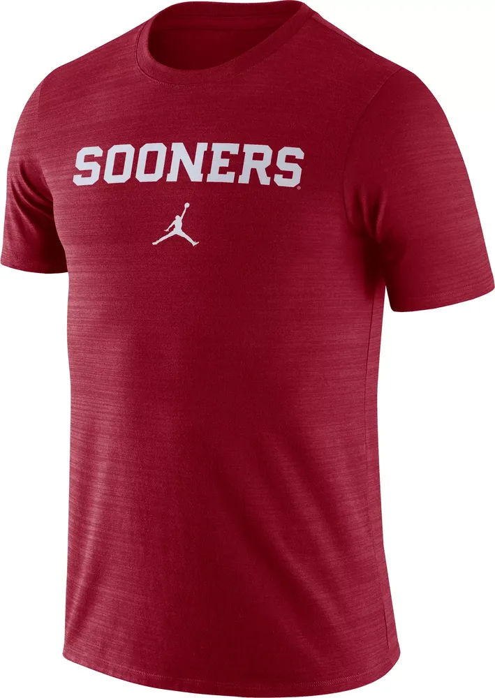 Jordan Men's Oklahoma Sooners Crimson Dri-FIT Velocity Legend Team Issue T-Shirt