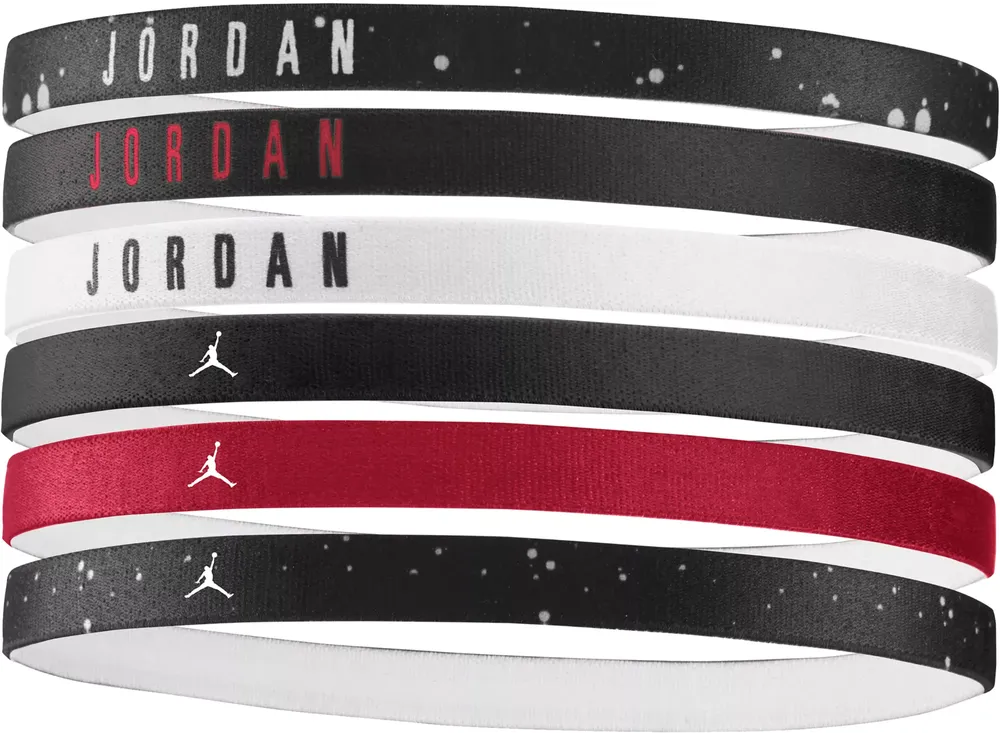 Jordan Elastic Headbands 6 Pack