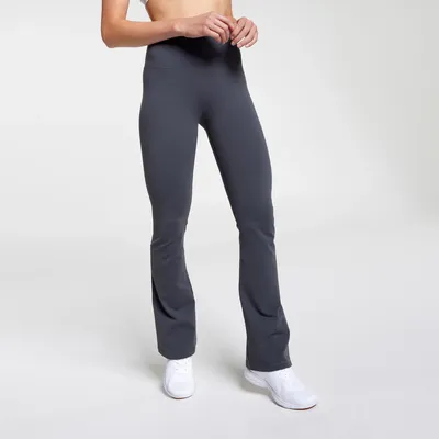 Nike mini-ribbed flared leggings in baroque brown