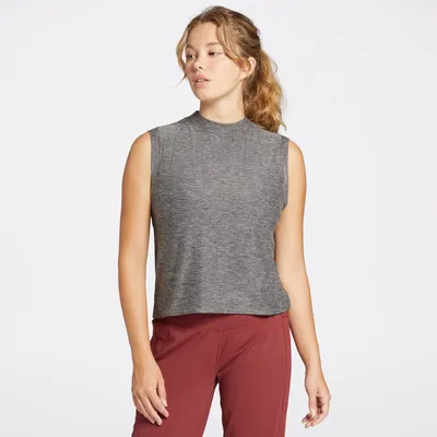 CALIA Women's LustraLux Mock Neck Tank