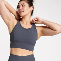 CALIA Women's Made to Play Essential Ribbed Sports Bra