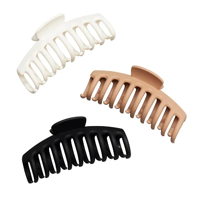 CALIA Women's 3-Pack Matte Claw Clips