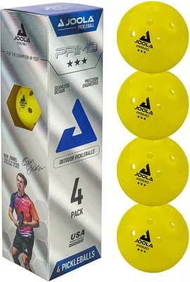 JOOLA Primo Indoor and Outdoor Pickleball Balls - 4 Pack