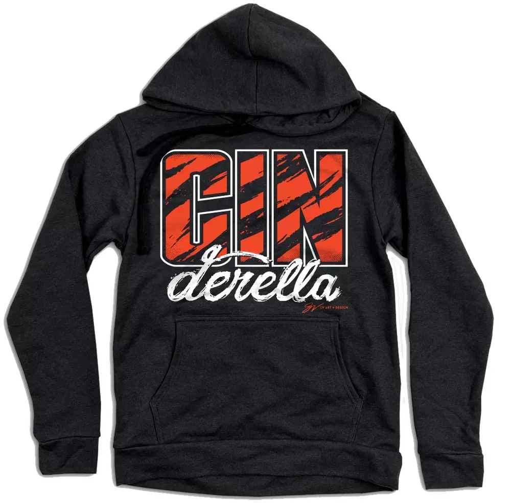 GV Art & Design Cincinnati Cinderella Black Pullover Hoodie