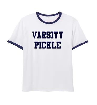 Varsity Pickle Collegiate Ringer T-Shirt