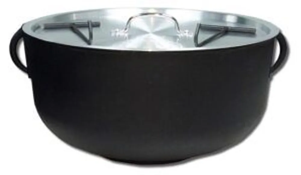 King Kooker 4 Gallon Pre-Seasoned Flat-Bottomed Cast Iron Pot