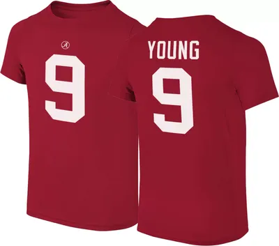 Retro Brand Men's Alabama Crimson Tide Bryce Young #9 T-Shirt