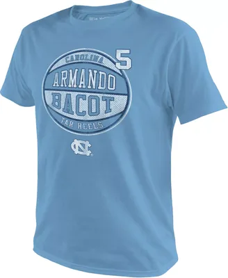 Original Retro Brand Men's North Carolina Tar Heels Blue Armando Bacot T-Shirt