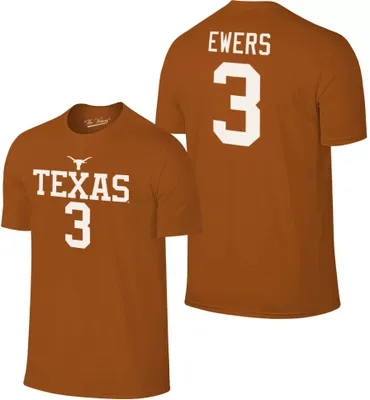 Original Retro Brand Men's Texas Longhorns Burnt Orange Quinn Ewers #5 T-Shirt