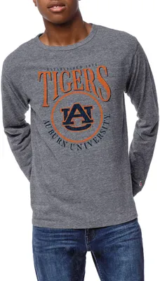 League-Legacy Men's Auburn Tigers Grey Victory Falls Long Sleeve T-Shirt