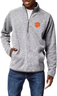 League-Legacy Men's Clemson Tigers Grey Saranac Quarter-Zip