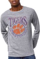 League-Legacy Men's Clemson Tigers Grey Victory Falls Long Sleeve T-Shirt