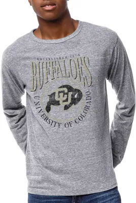 League-Legacy Men's Colorado Buffaloes Grey Victory Falls Long Sleeve T-Shirt