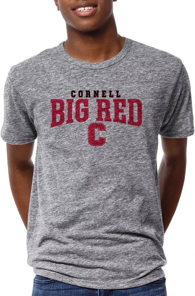 League-Legacy Men's Cornell Big Red Grey Victory Falls T-Shirt