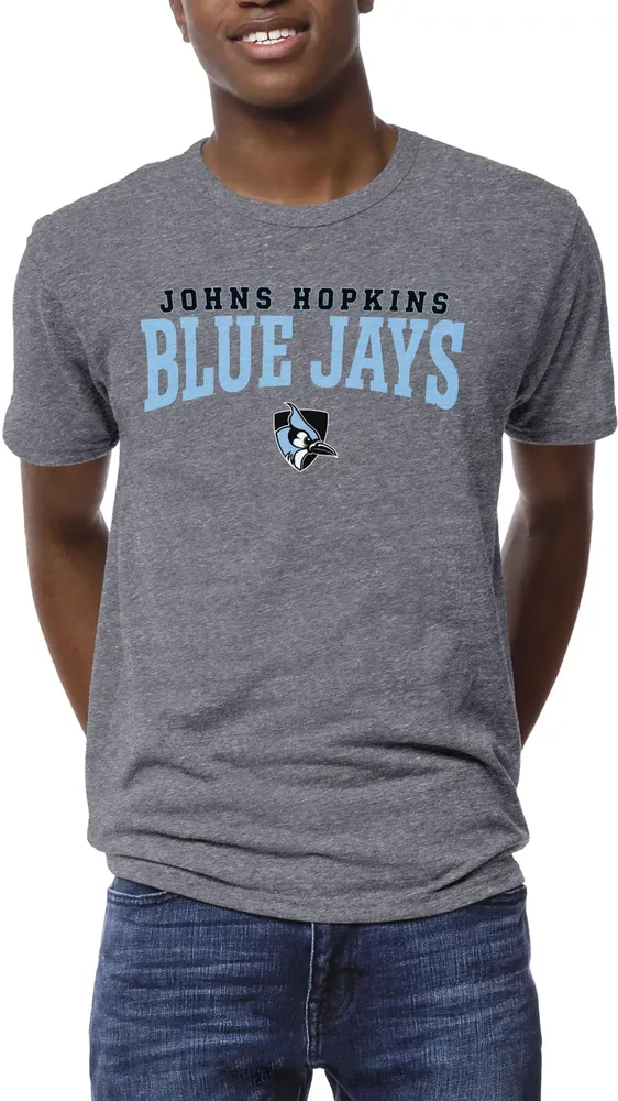 League-Legacy Men's Johns Hopkins Blue Jays Grey Victory Falls T-Shirt