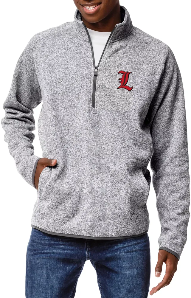 League-Legacy Men's Louisville Cardinals Grey Saranac Quarter-Zip