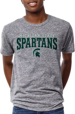 League-Legacy Men's Michigan State Spartans Grey Victory Falls T-Shirt