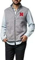 League-Legacy Men's Nebraska Cornhuskers Grey Saranac Vest