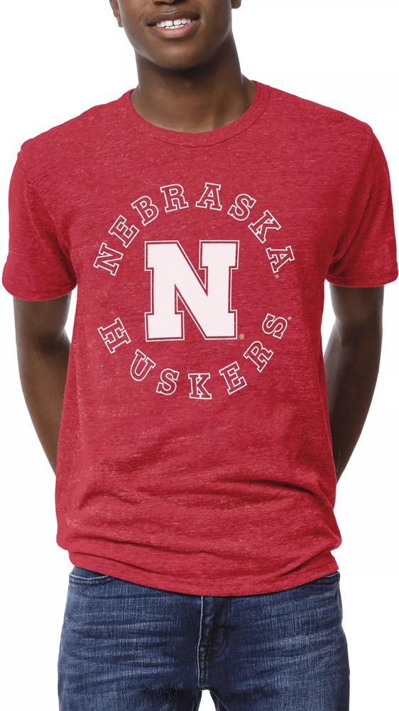 Women's Scarlet Nebraska Huskers Jumbo Print Spirit Jersey Long