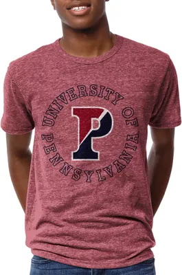 League-Legacy Men's University of Pennsylvania Quakers Red Victory Falls T-Shirt