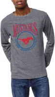 League-Legacy Men's Southern Methodist Mustangs Grey Victory Falls Long Sleeve T-Shirt