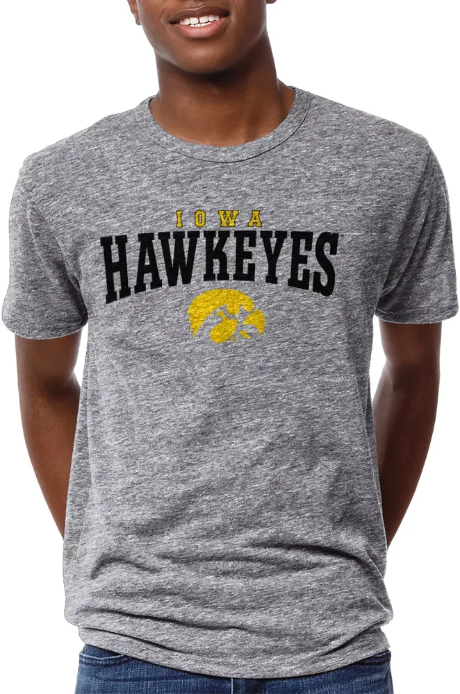 League-Legacy Men's Iowa Hawkeyes Grey Victory Falls T-Shirt