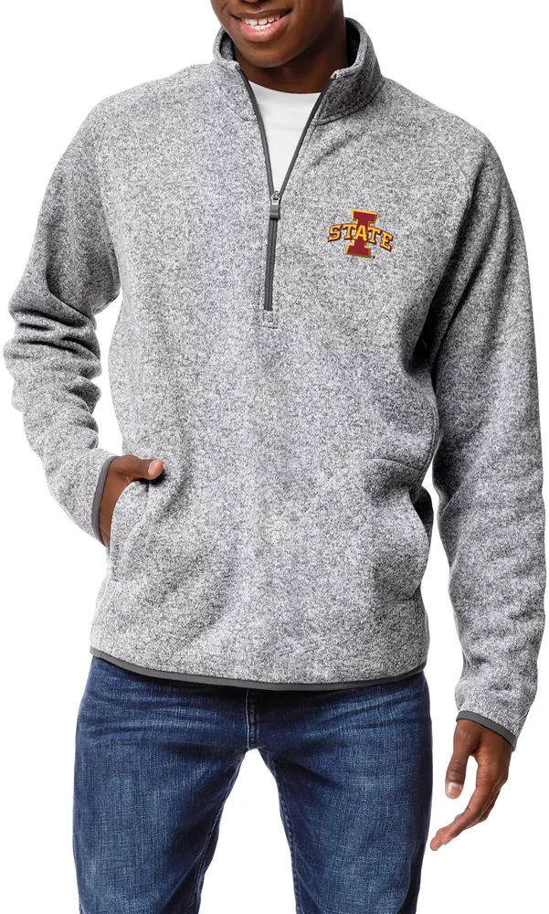 League-Legacy Men's Iowa State Cyclones Grey Saranac Quarter-Zip