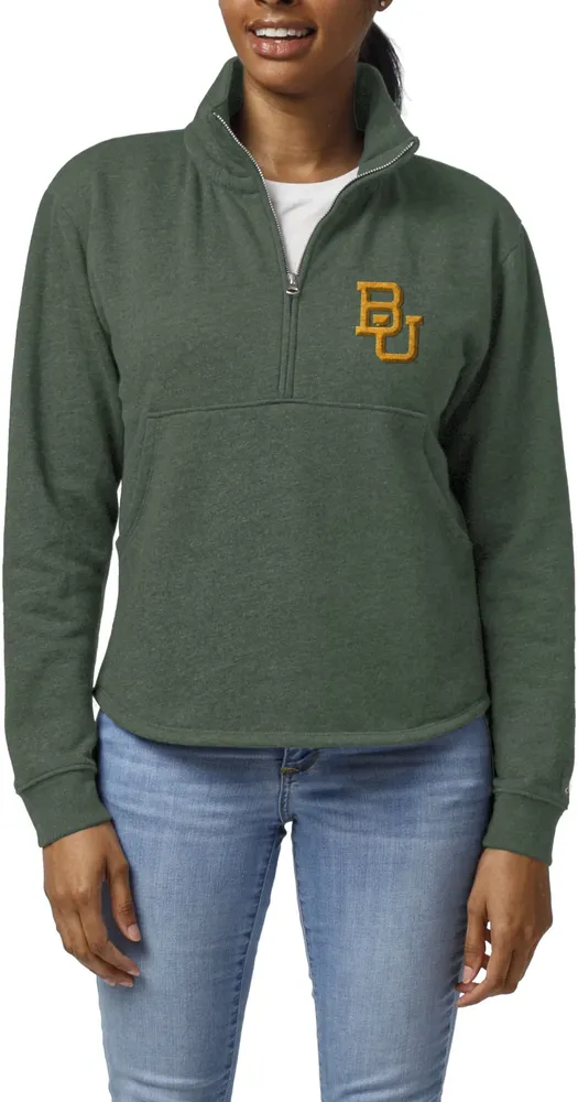 League-Legacy Women's Baylor Bears Green Victory Springs Quarter-Zip