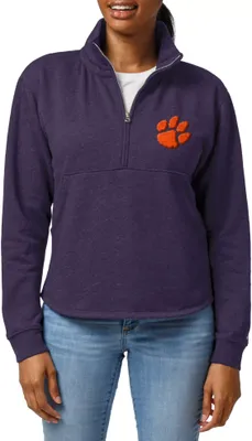 League-Legacy Women's Clemson Tigers Regalia Victory Springs Quarter-Zip