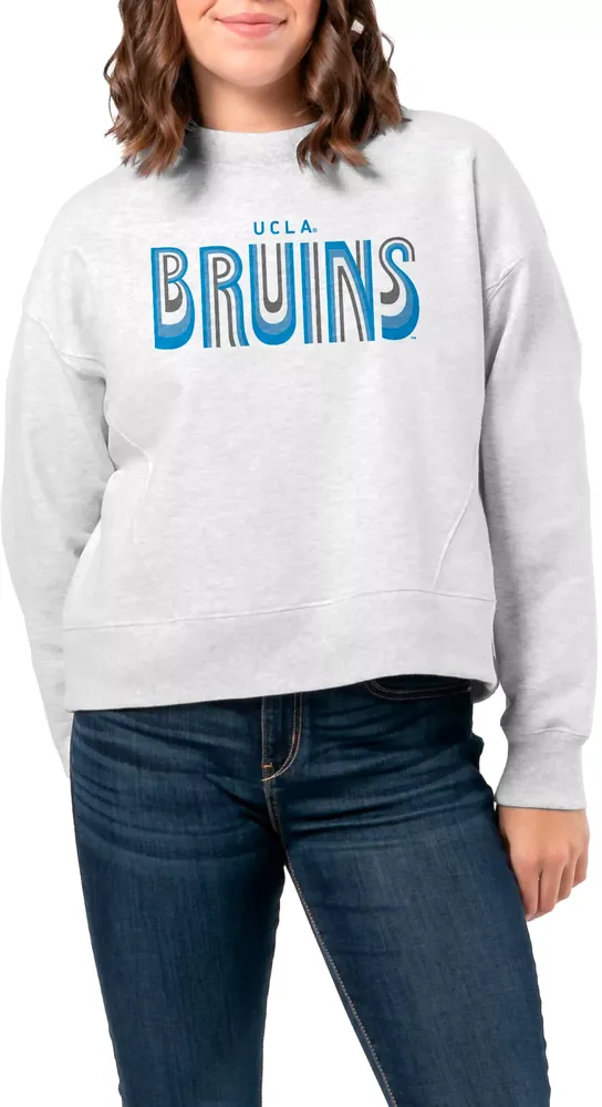 League-Legacy Women's UCLA Bruins Ash Boxy Crew Neck Sweatshirt