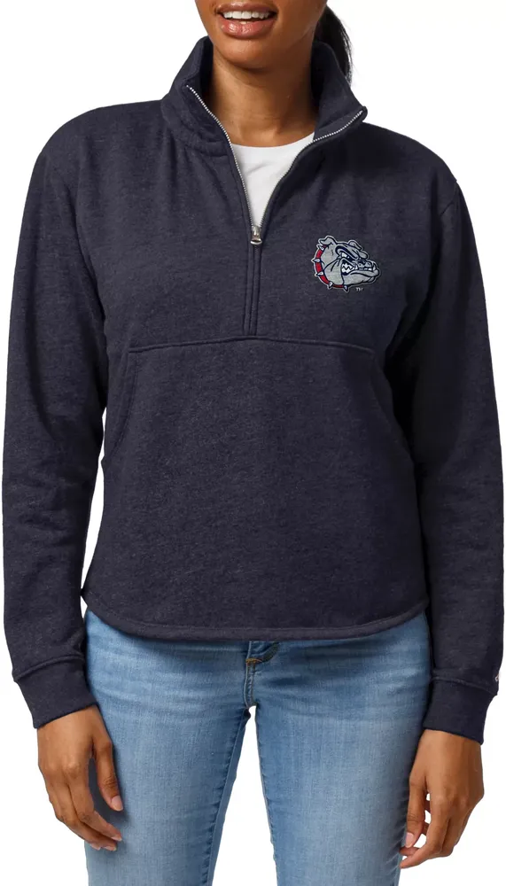 League-Legacy Women's Gonzaga Bulldogs Blue Victory Springs Quarter-Zip