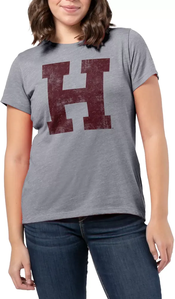 League-Legacy Women's Harvard Crimson Grey Intramural Classic T-Shirt