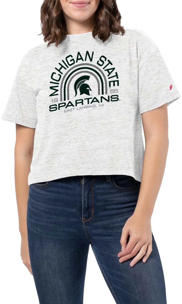 League-Legacy Women's Michigan State Spartans Sand Intramural Midi T-Shirt